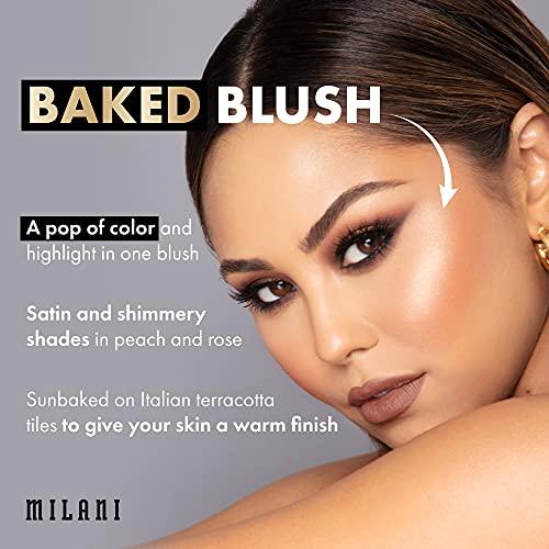 Milani Milani Baked Blush - Bellissimo Bronze (0.12 Ounce) Cruelty-Free Powder Blush - Shape, Contour & Highlight Face for a Shimmery or Matte Finish