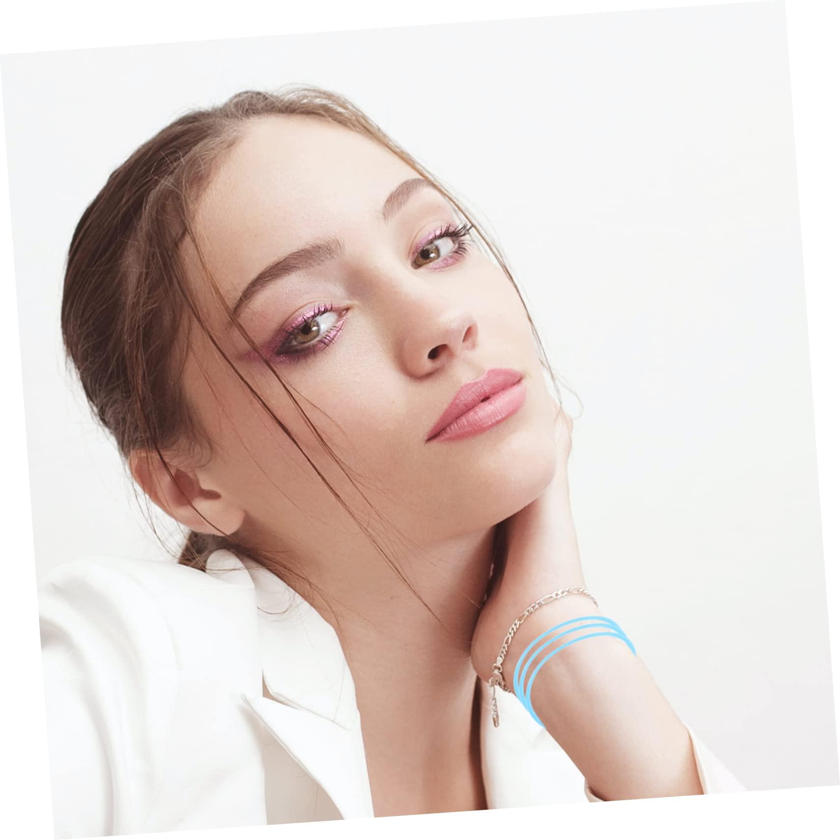 ABOOFAN ABOOFAN 150 Pcs Luminous Silicone Bracelet Women Bracelets Ponytail Hair Rubber Ties Bracelets for Women Wide Kids Rubber Bands for Hair Silicone Bands Elastic Band Girl Office