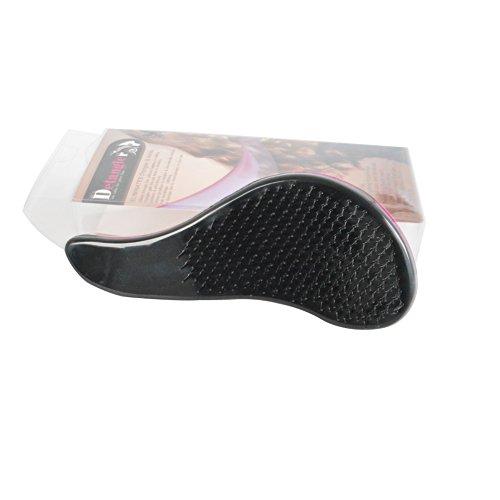 Dingli Hair Dingli Hair Detangling Hair Brush Detangler Hair Comb for All Kinds of Hair (Black)