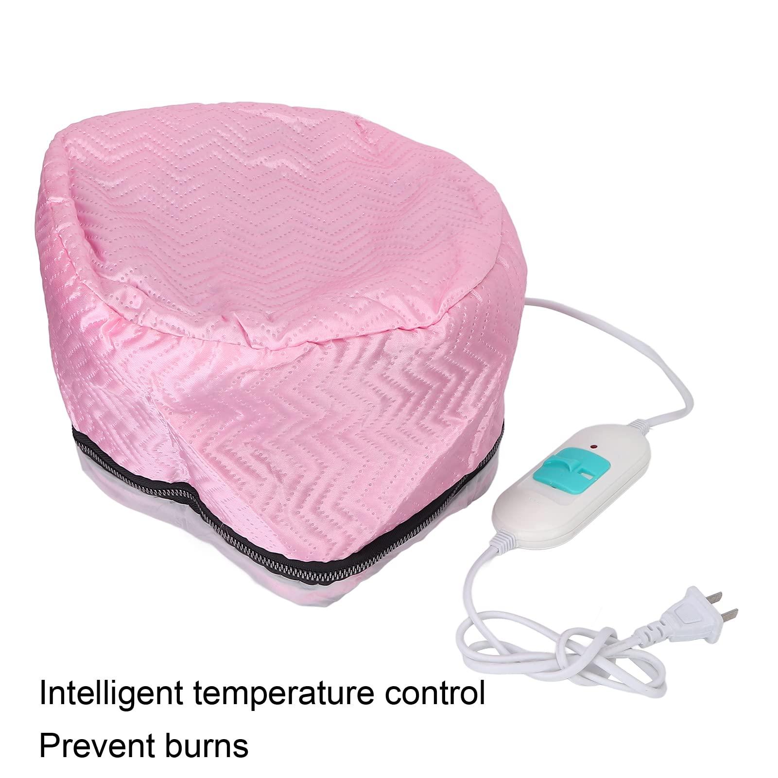 LIZEALUCKY Hair Thermal Treatment Cap, Electric Heating Cap Temperature Adjustable Deep Conditioning Heat Cap Hair Heat Treatment Cap Nursing Cap Hair Heat Treatment Cap for Hair Care,US Plug