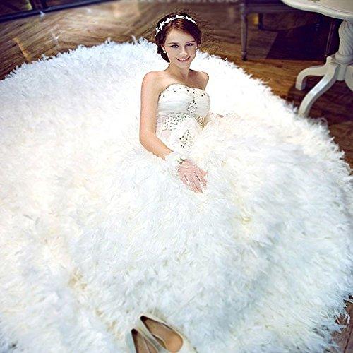 Acxico Acxico White Pearl Lace Bauhinia Bridal Wedding Hair Hoop Hair Band