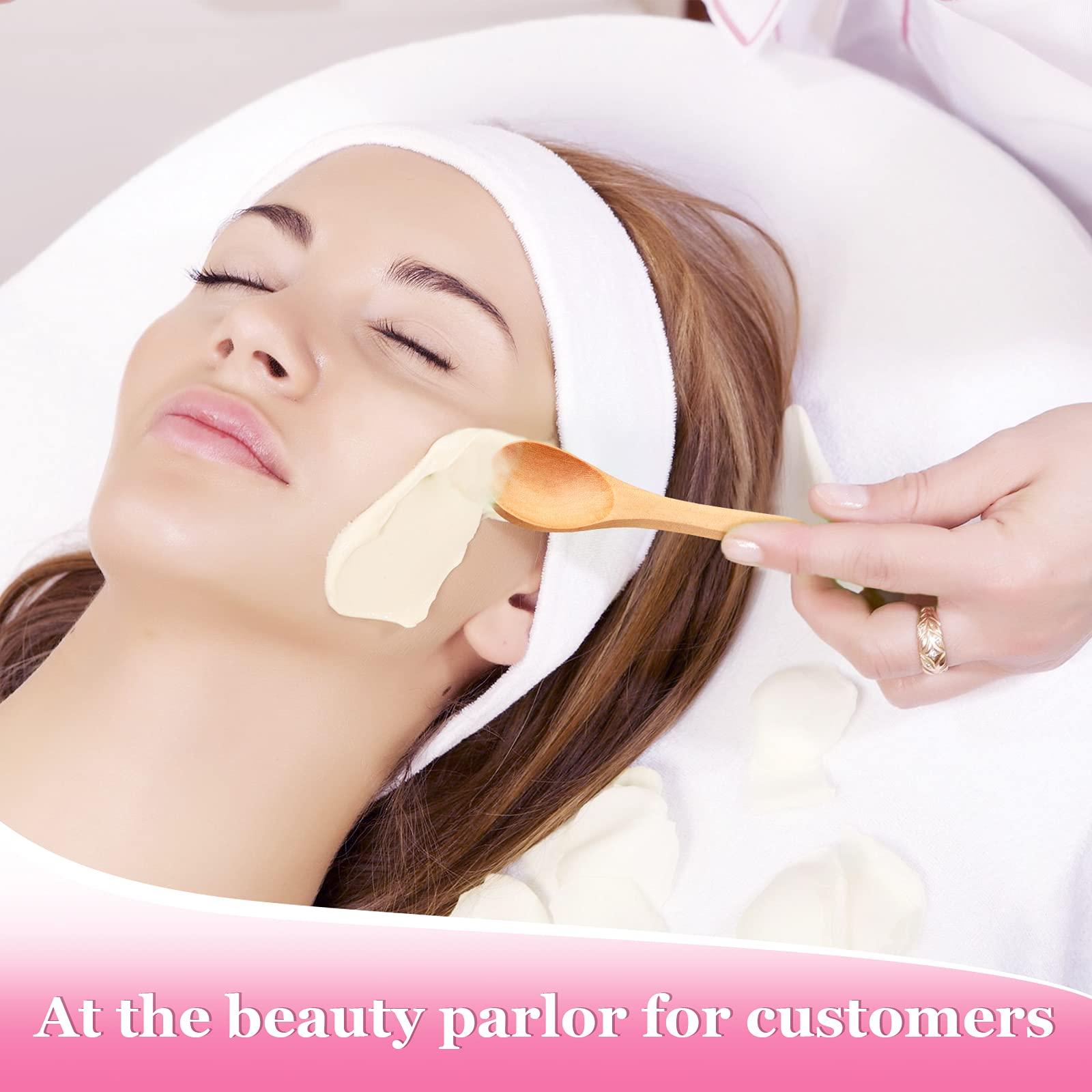 Patelai 36 Pieces Small Wooden Spoons Wooden Makeup Spatulas Cosmetic Spoons Mini Nature Beauty Scoop for Women Girls Mixing Makeup, Facial Cosmetic, Skin Care