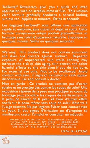 Tan Towel TanTowel Half Body Tan Towelettes - 10 Pack, Dark, 10 Count (Pack of 1)