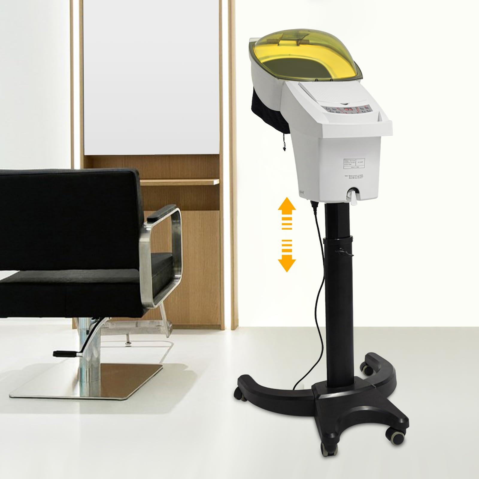 TBVECHI Ultrasonic Hair Steamer with Micro Mist and 3 Modes - Ozone SPA Styling and Treatment for Salon, Rolling Floor Stand Base (US Stock)