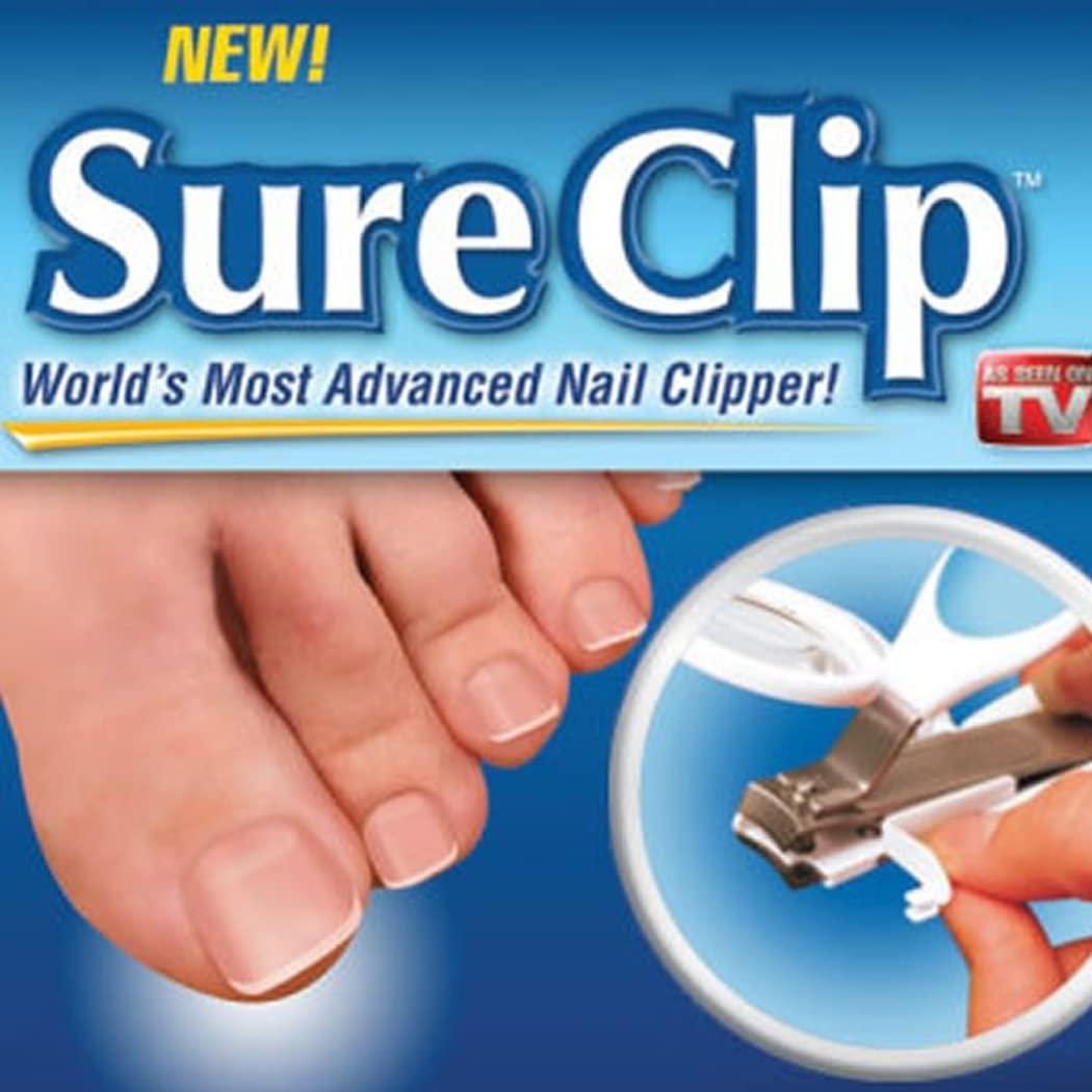 Sure Clip Sure Clip, World\'s Most Advanced Fingernail Clipper Magnifying Lens LED Light Wide Non- Slip Grip As Seen On Tv