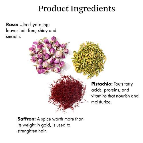 Joon Joon Saffron Hair Elixir Pistachio + Rose Hair Oil, 3.11 Fl. Oz.