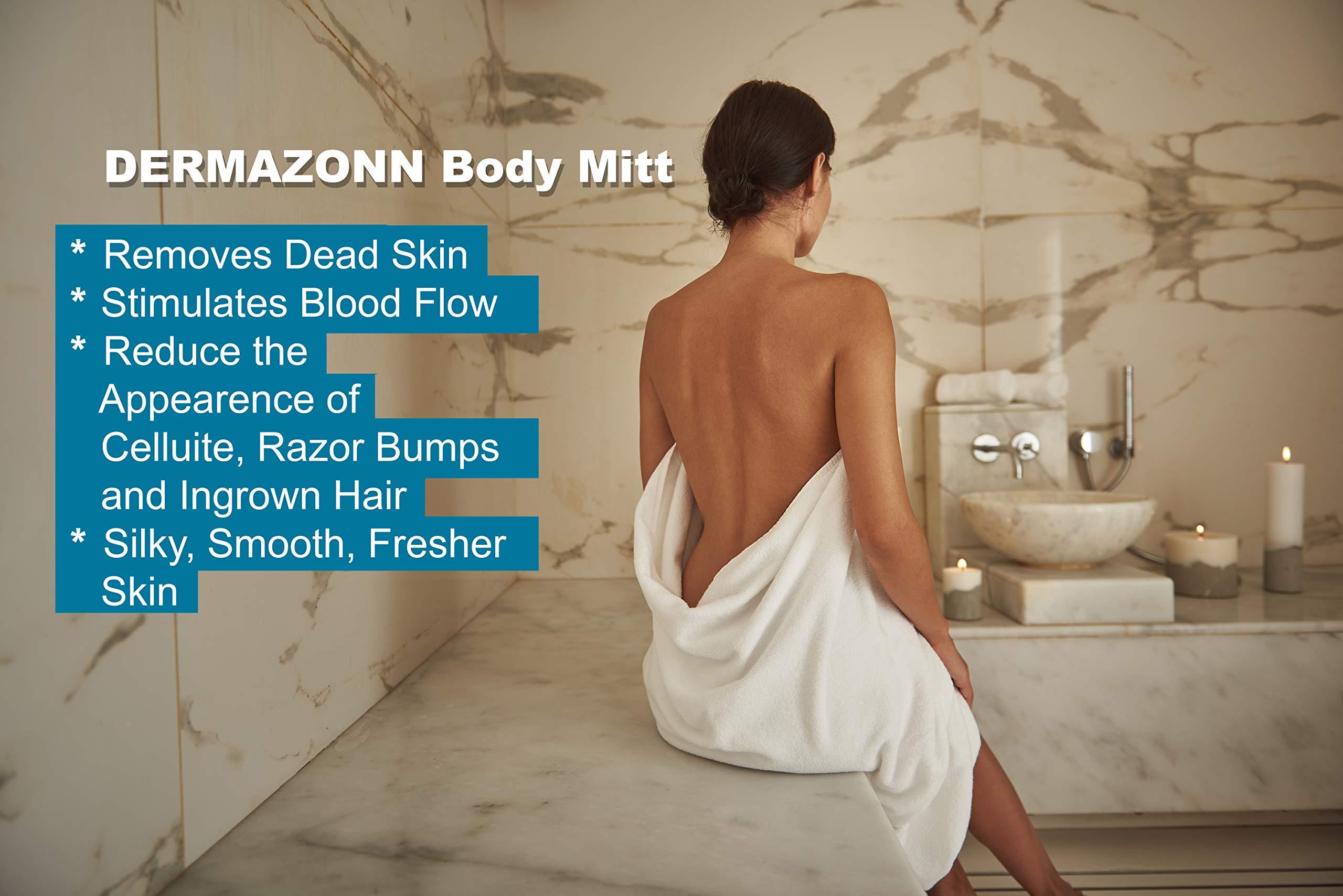 Dermazonn Dermazonn Deep Exfoliating Mitt Body Scrub and Face Scrub  Scrub Mitts for Shower  Turkish Bath hammam Glove  Face Peeling  Turkish Hammam Kese