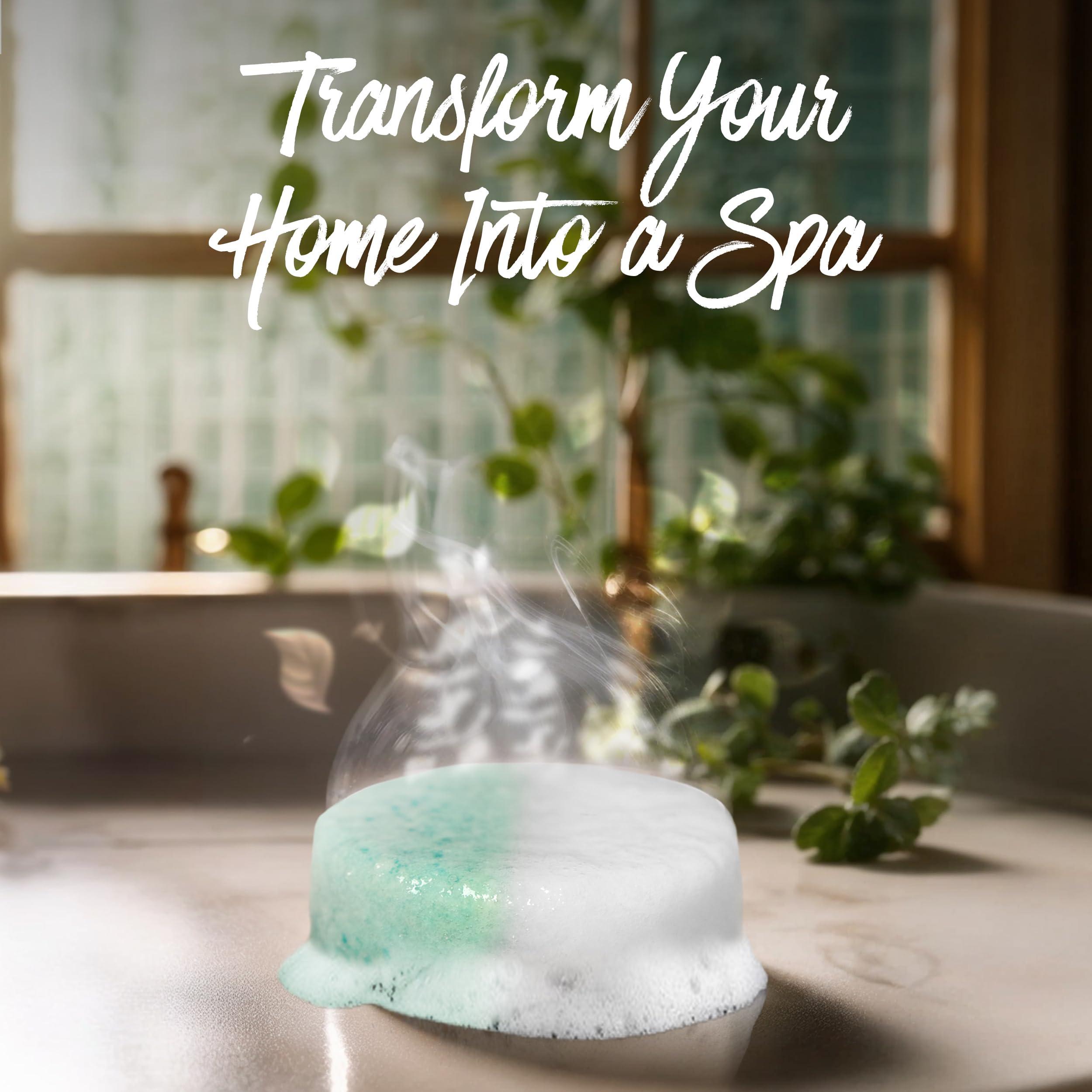 EvolutionUSA EvolutionUSA Inspire Breathe Shower Steamers Aromatherapy, 15 Mint & Eucalyptus Shower Steamers for Women, Vapor Shower Tablets