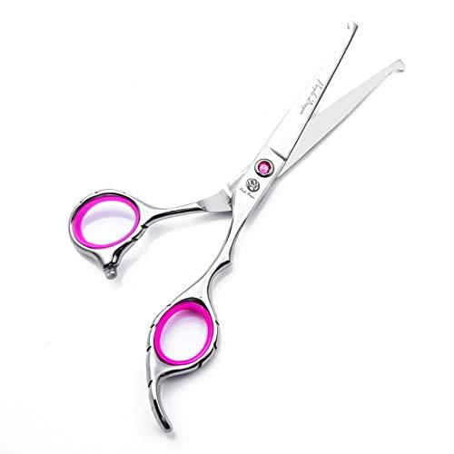 Purple Dragon 6.0 inch Professional Kids Saftey Round Head Hair Cutting Scissors/Shears for Young Mother or Professional Hairdresser