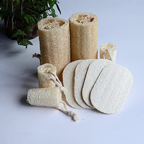 Soghot Bath Shower Loofah Sponge Bath Body Scrubbers Exfoliating Loofah Sponge Eco-Friendly Shower Luffa 6 Pack