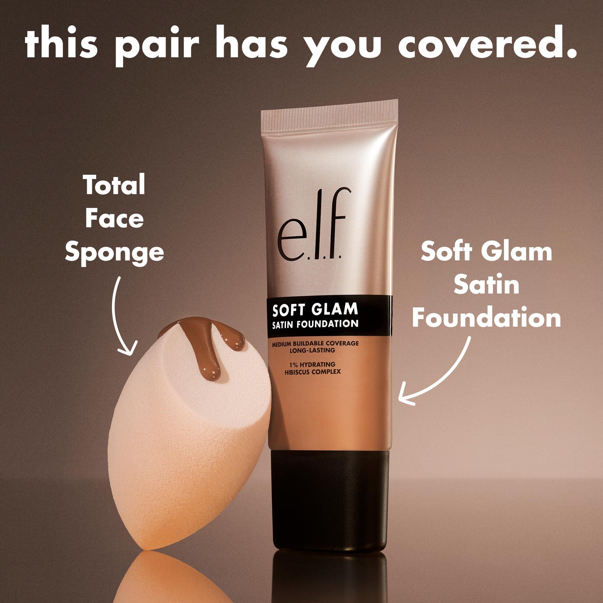 e.l.f. e.l.f. Soft Glam Foundation, Medium Coverage, Long-Lasting & Buildable Foundation For A Smooth, Satin Finish, Vegan & Cruelty-Free, 14 Fair Cool