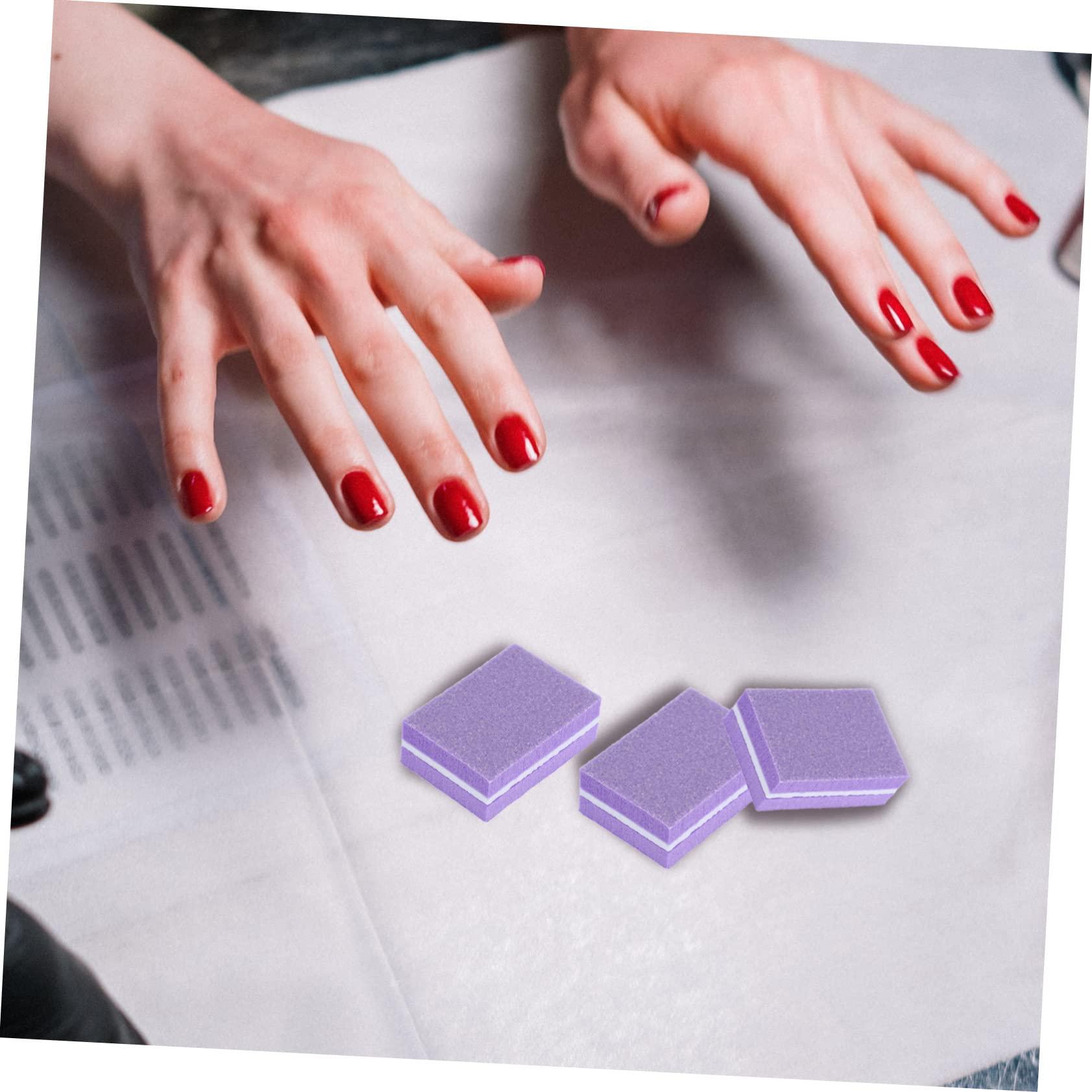 PLAFOPE PLAFOPE Professional Manicure Kit 50pcs Nail File Buffer Block Sponge Nail Buffers Fingernail Files Buffer Nail Buffing Block for Acrylic Nails