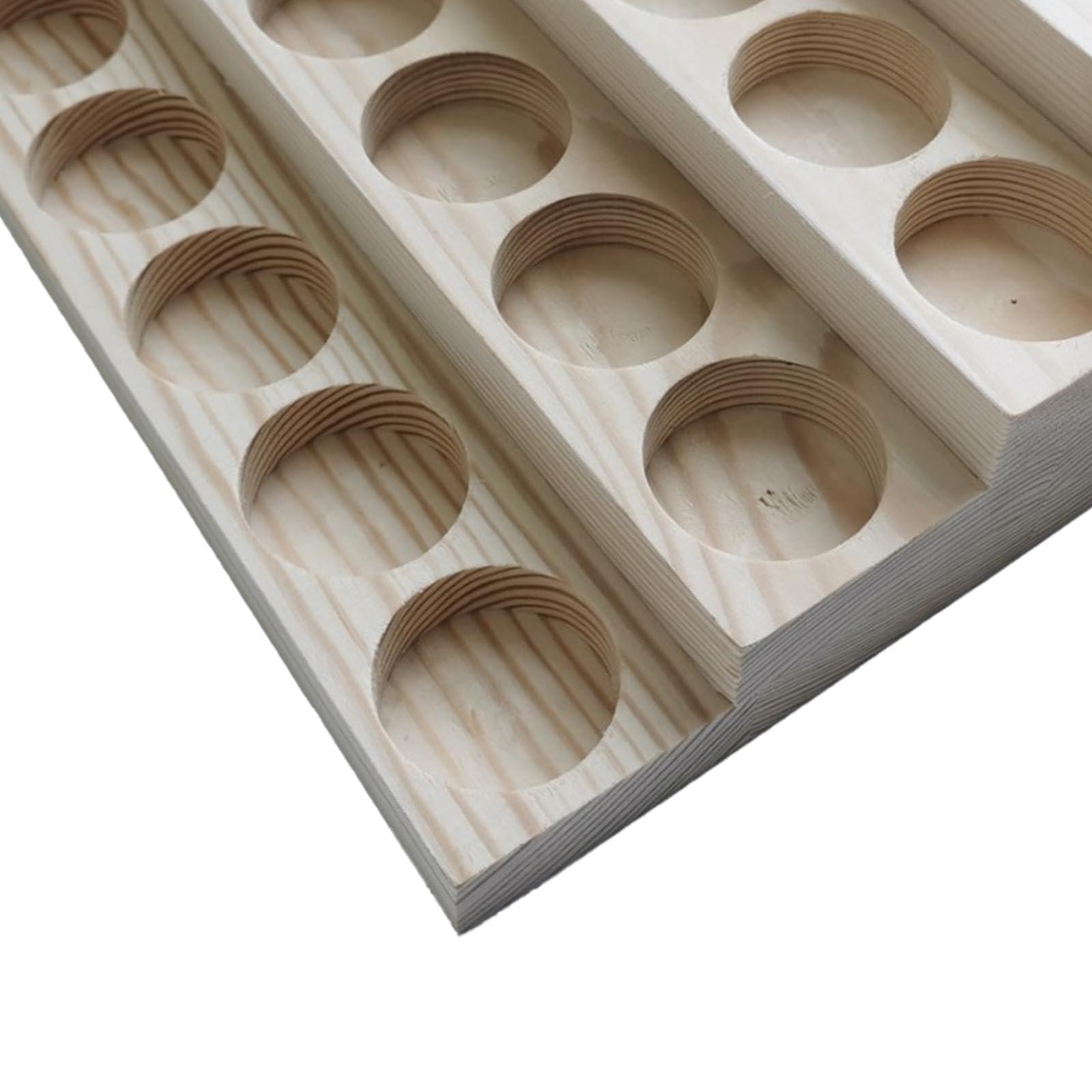 Amagogo Amagogo Essential Oil Display Stand Multi Layer Wooden 24 Slots Display Shelves Organizer Essential Oil Holders Cosmetic Storage Rack