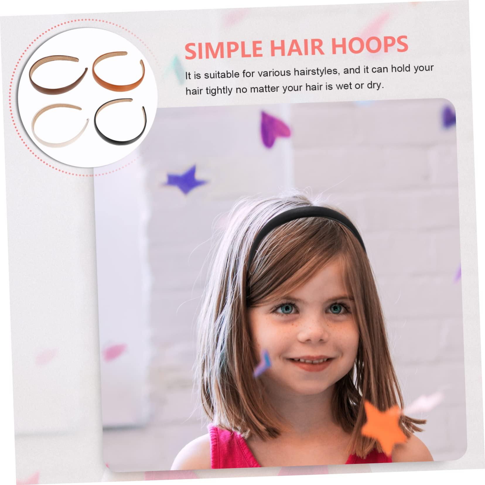 Beatifufu Beatifufu 4pcs Leather Headband Fashion Headbands Hairbands Beauty Headbands Hair Accessories for Women Hair Band Woman Knotted Headbands Star Headband Head Band Bandana Artificial Leather