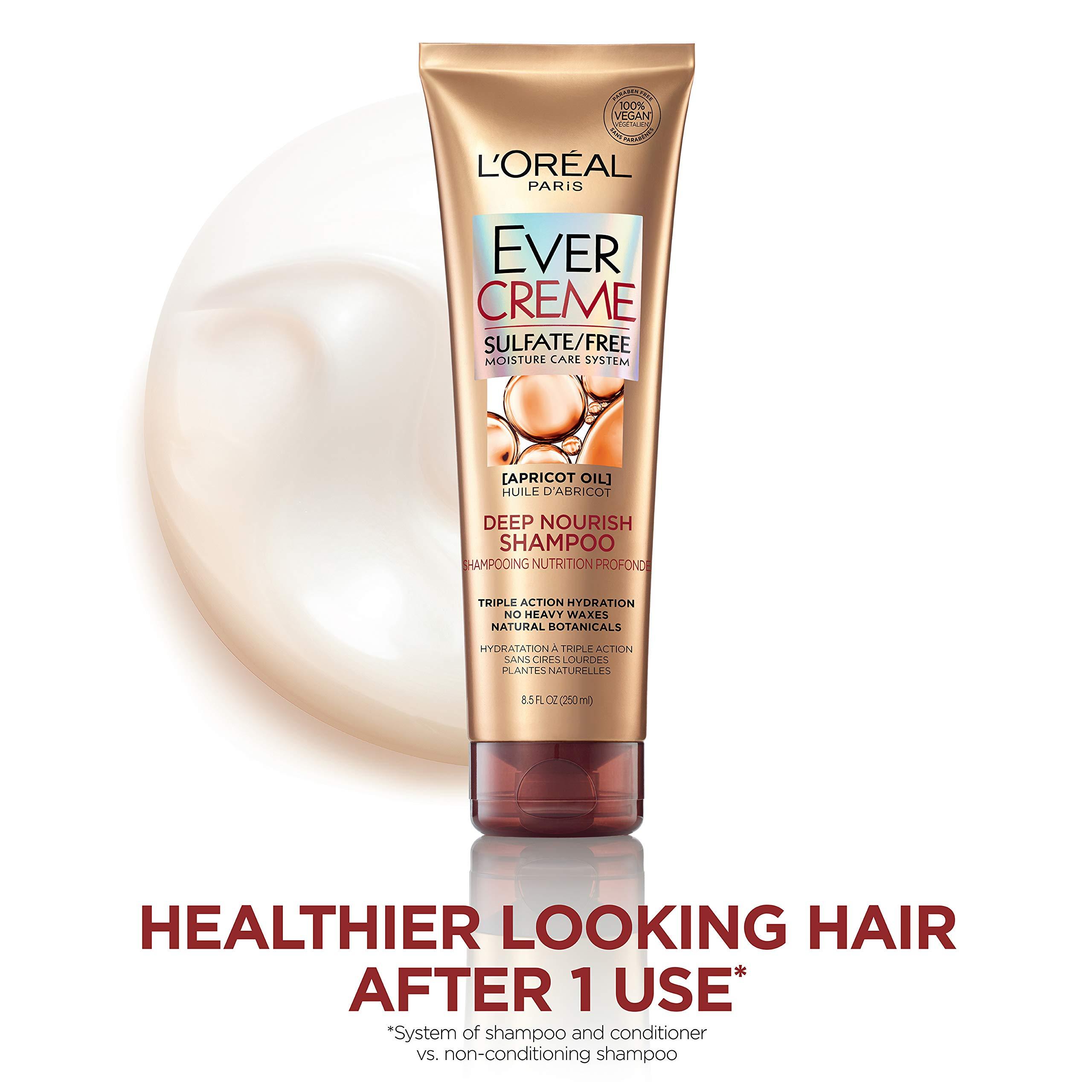 L'Oreal Paris L'Oreal Paris Hair Care Evercreme Sulfate Free Deep Nourish Shampoo, 3 Count