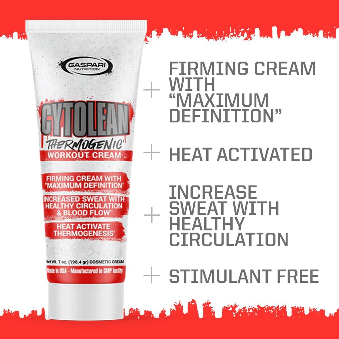 Gaspari Nutrition Gaspari Nutrition Cytolean Cream, Workout Cream, Firming Cream, Maximum Definition, Increased Circulation and Blood Flow, Heat Activated (7 Oz Cream)