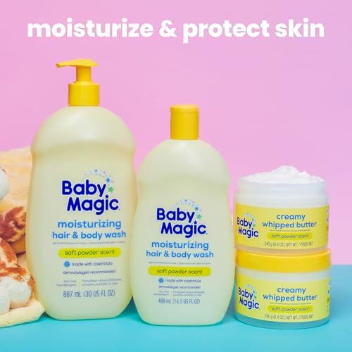 Baby Magic Baby Magic Creamy Whipped Butter | Helps Keep Skin Feeling Healthy and Baby Soft | Shea Butter & Colloidal Oat | 8.4 fl oz.