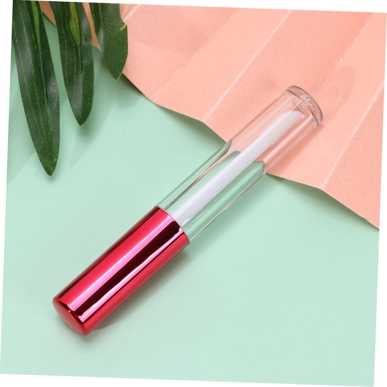 Beavorty Beavorty 20 Pcs Lip Tint Lip Balm Clear Lipglosses Lip Tube Lipstick Sample Tubes Lipstick Tubes Lip Plumper Gloss Clear Lip Gloss Subpackaging Tube Travel Mini Red