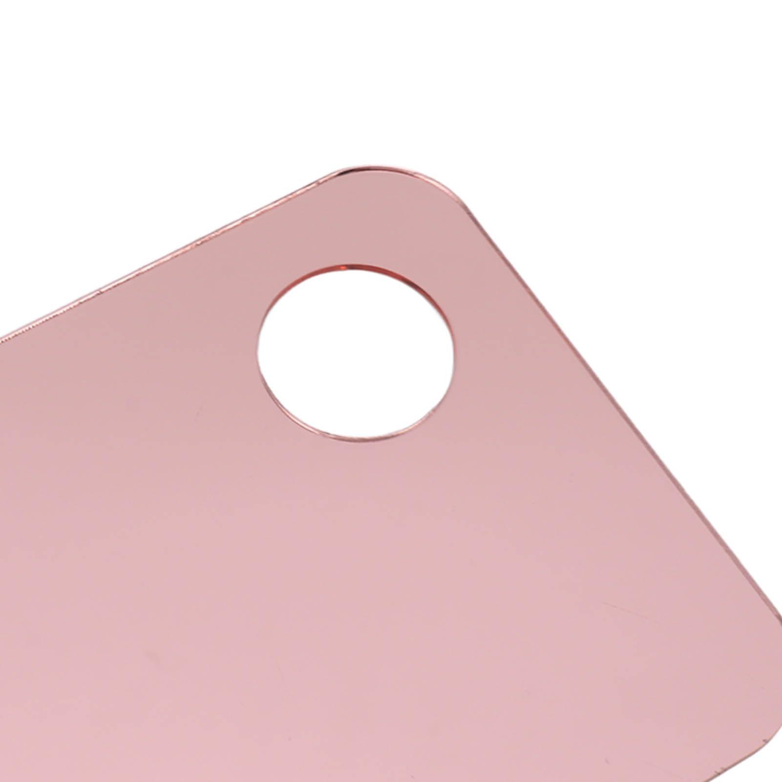 Tomotato Acrylic Cosmetic Makeup Palette, Rose Gold Makeup Mixing Tray Foundations Holder Plate Makeup Nail Art Palette for Foundations Eye Shadow Lipsticks Nail Art Beauty Salon