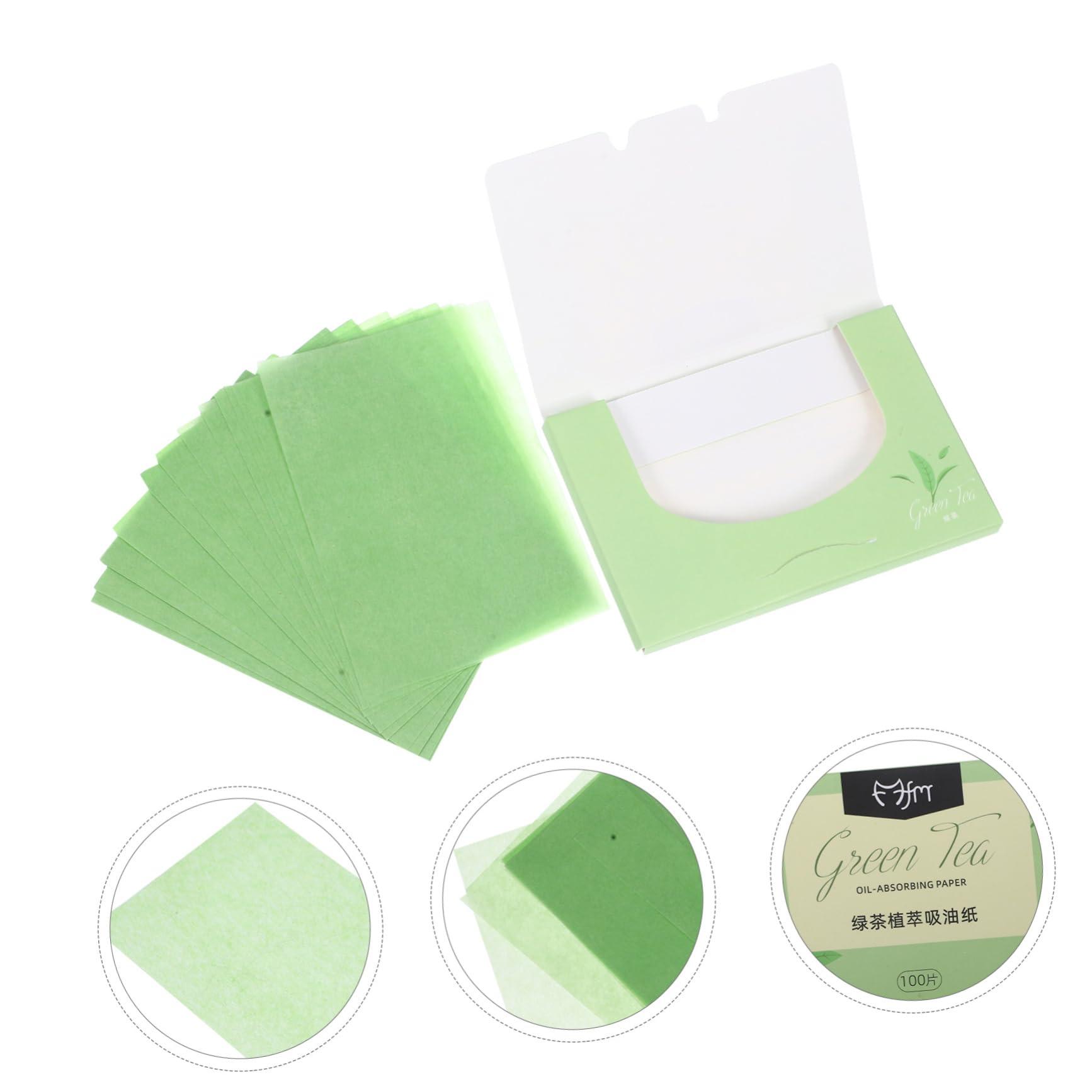VINTORKY VINTORKY 10 Pack Facial Oil Absorbing Sheets 1000 Sheets per Box Thin Portable Double-Sided Paper for Oily Skin Care Random Colors