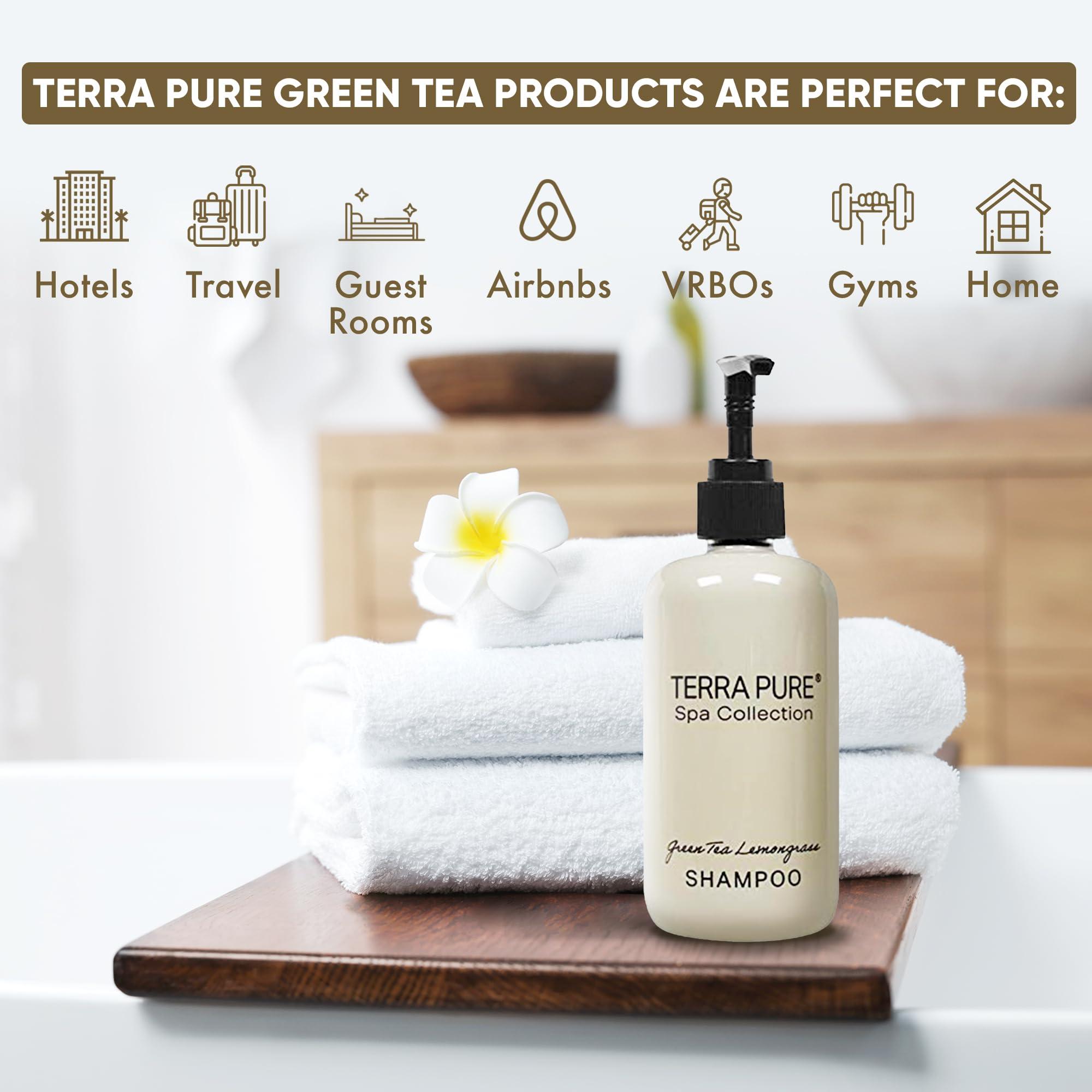 Terra Pure Terra Pure Shampoo, Conditioner and Body Wash | Spa Collection | Hotel Amenities in Pump Bottle | 10.14 oz. / 300 ml