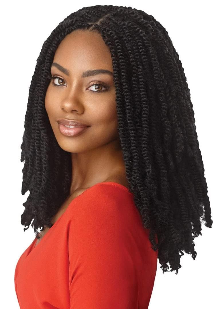 Outre Outre X-Pression Twisted Up Yaki Curly Style Synthetic Hair Braid - SPRINGY AFRO TWIST 12 Inch 2X (1)