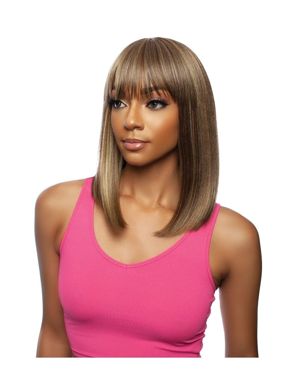 Mane Concept Mane Concept Brown Sugar Human Hair Blend Full Wig - BS1302 RIHANNA BOB 02 (1)