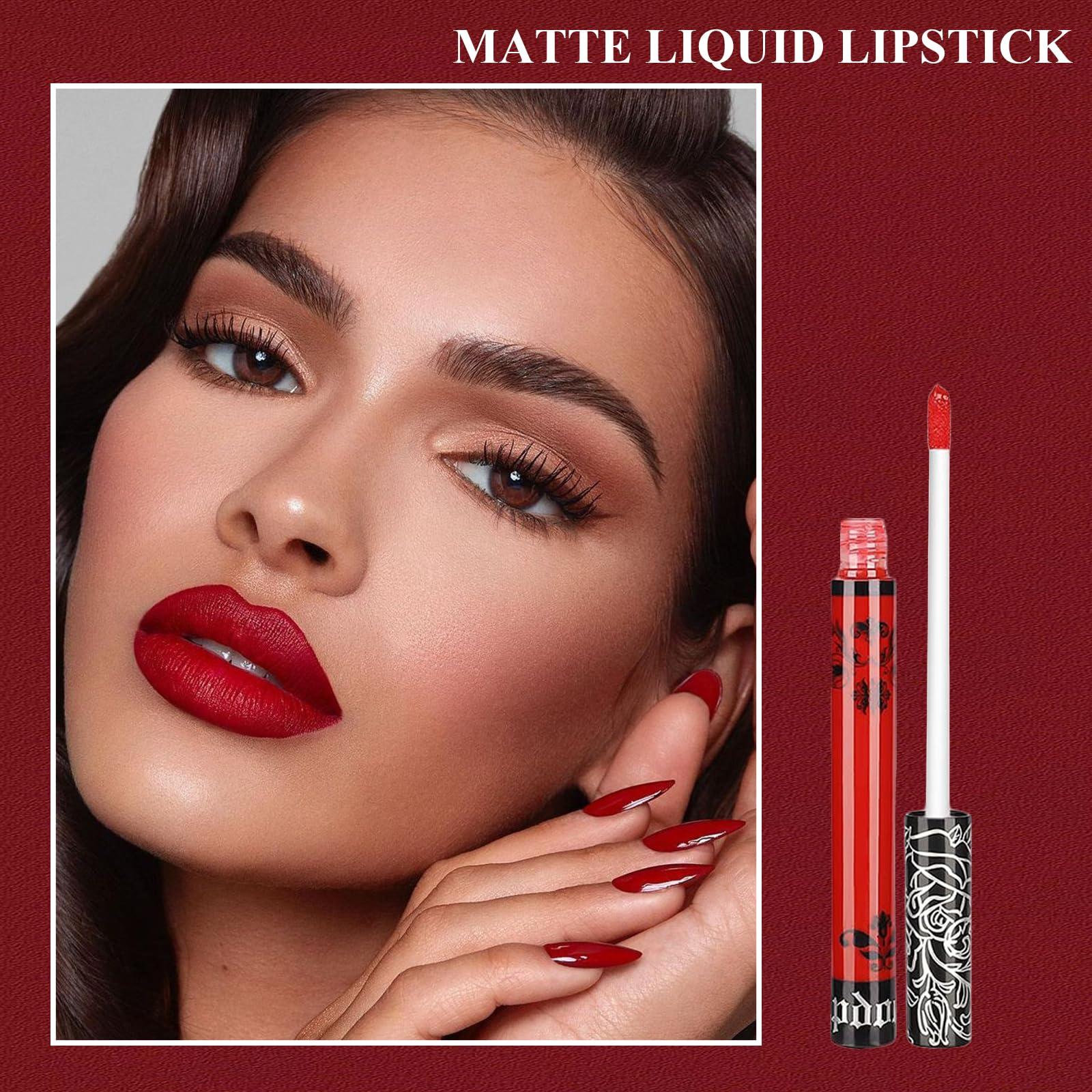 Spdoo Spdoo 15Pcs Matte Liquid Lipstick Set, Waterproof Long Lasting Non-Stick Cup Labiales Mate, Lip Gloss Sets Lipstick for Women Gift