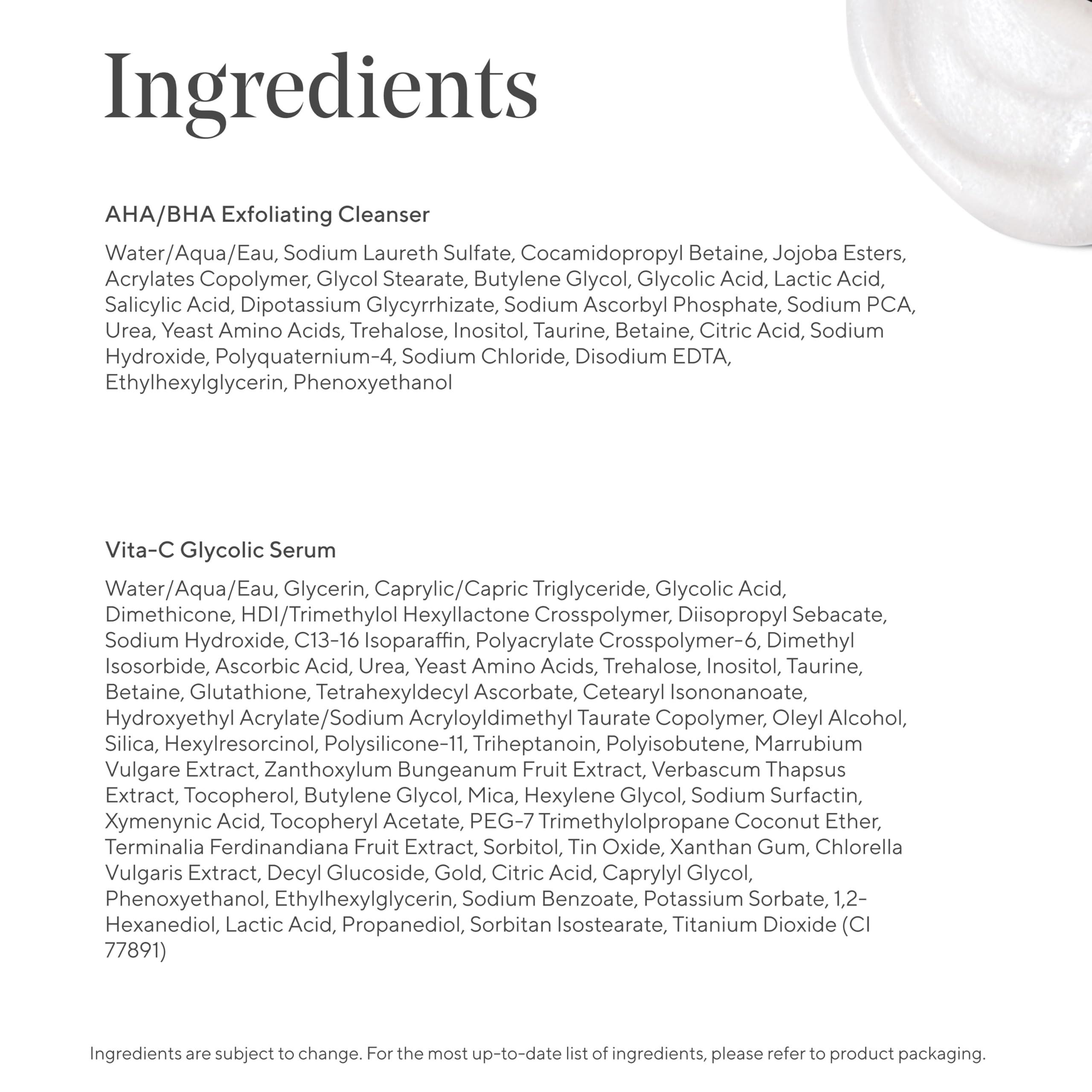 Murad Murad Revive + Repair w/ Glow Up Ingredients - 3-Piece Set ($135 Value) - Regimen for Total Skin Health - AHA/BHA Cleanser 5.0Fl Oz, Glycolic Serum 1.0Fl Oz, Cellular Hydration Cream 0.25Fl Oz