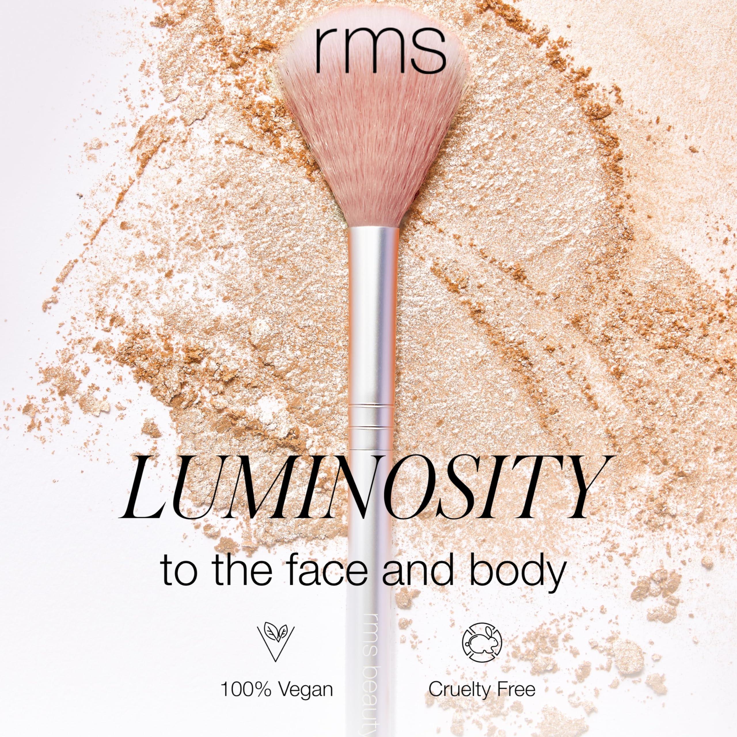 RMS Beauty RMS Beauty Skin2Skin Classic Fan Brush - Powder Highlighter Brush, Blush Brush, & Bronzer Brush, Powder Makeup Brush Beauty Tools & Accessories
