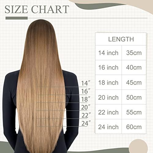 Fshine Fshine Platinum Blonde Weft Hair Extensions Sew in Human Hair 20 Inch 100 Gram Blonde Sew in Hair Extension Double Weft Straight Real Human Hair Bundle for Women