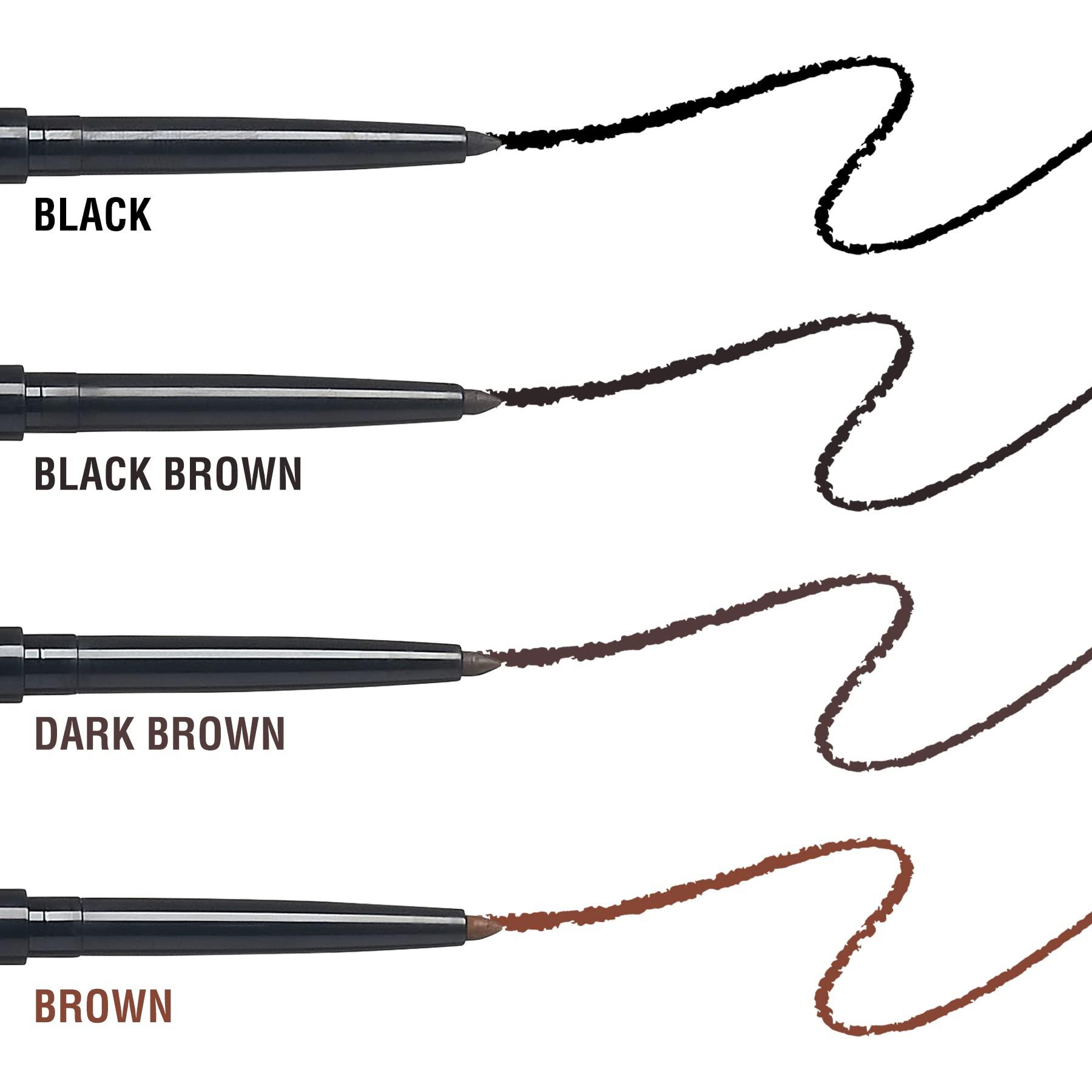 kiss new york KISS NEW YORK Pro Intense Gel Eyeliner with Built-in Sharpener, Waterproof, Smudge-proof, Long Lasting Gel Eyeliner Pencil (Black Brown)