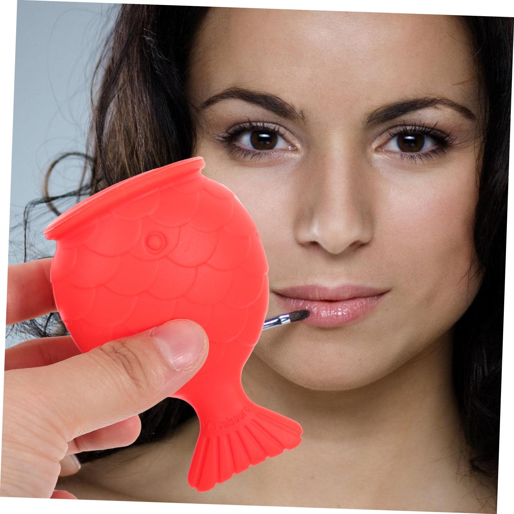 Beavorty Beavorty Silicone Fish Lip Filler (red) Tools Reusable Lip Enhancer Lip Silicone Plumper Lip Plumping Device Lip Suction Plumper Womens Lip Plumper Lip Silicone Plumping Device
