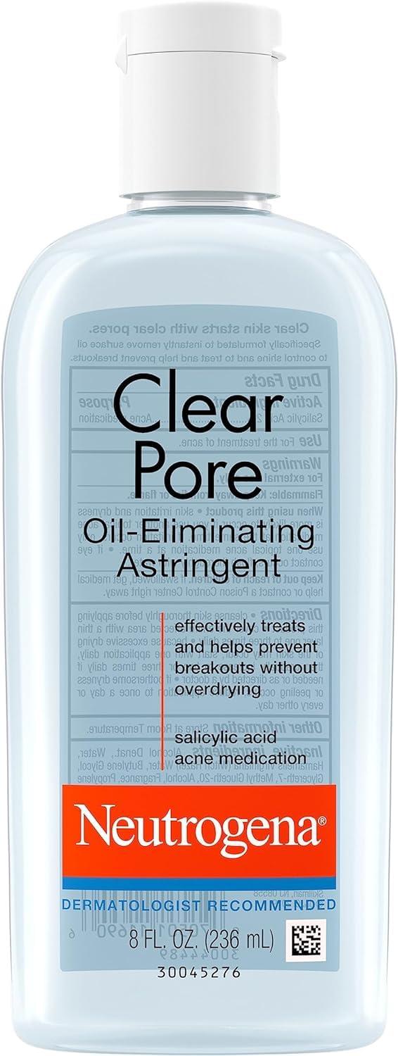 Neutrogena Neutrogena Clear Pore Oil-Eliminating Astringent 8 oz (Pack of 4)