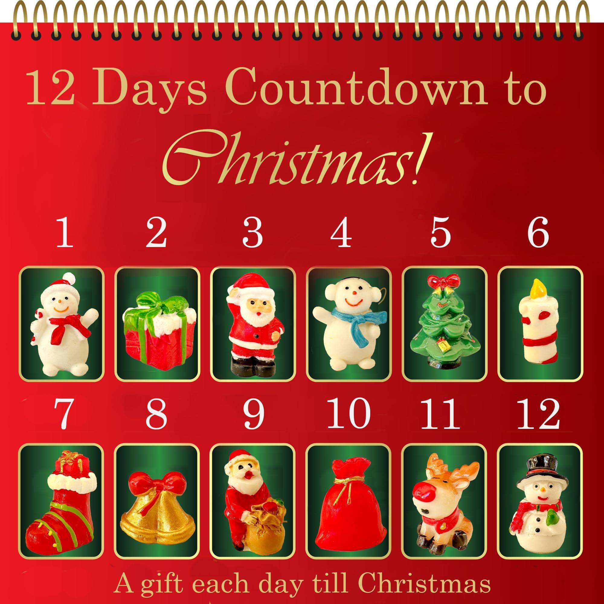 Mineral Me California Christmas Bath Bombs for Kids with Surprise Toys Inside - Kids Advent Calendar Bathbombs - 12 Pack Organic Bath Bombs Gift Set, Moisturizing Bubble Bath Fizzies, Gifts for Kids, Boys, Girls, Toddler