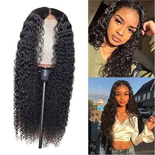 JHGH JHGH Hair Wigs for Women Peruvian Water Curly Wave Human Hair Lace Frontal Wigs pelucas hair replacement wigs,cosplay bob wigs Front Wigs Pre Plucked With Baby Hair Wave Wet and Wavy 24 inch