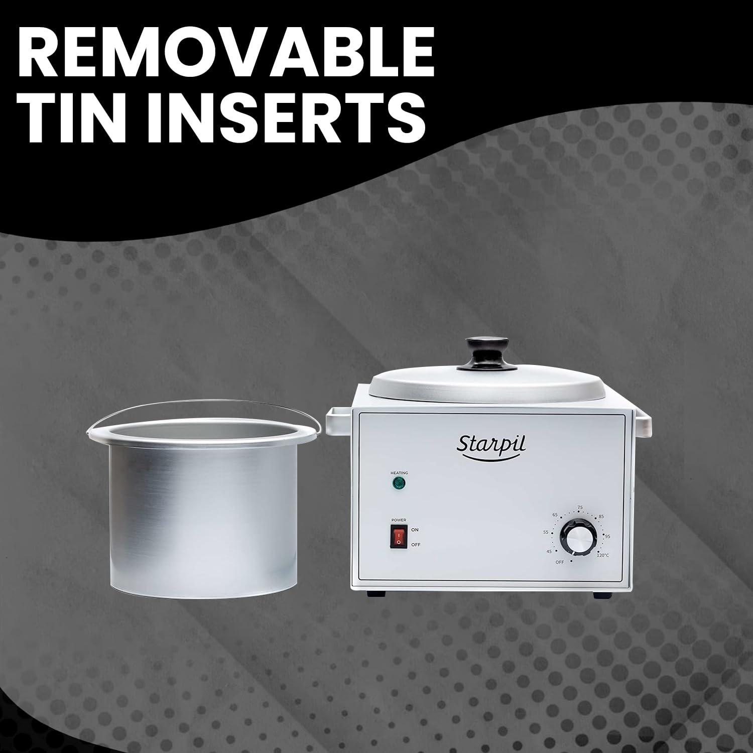 Starpil Starpil Wax Pot Warmer Professional for Hair Removal - Electric Hard Wax Beads Heater 5lb Capacity - Large Single Wax Warmer - Esthetician Supplies for Waxing Salon.