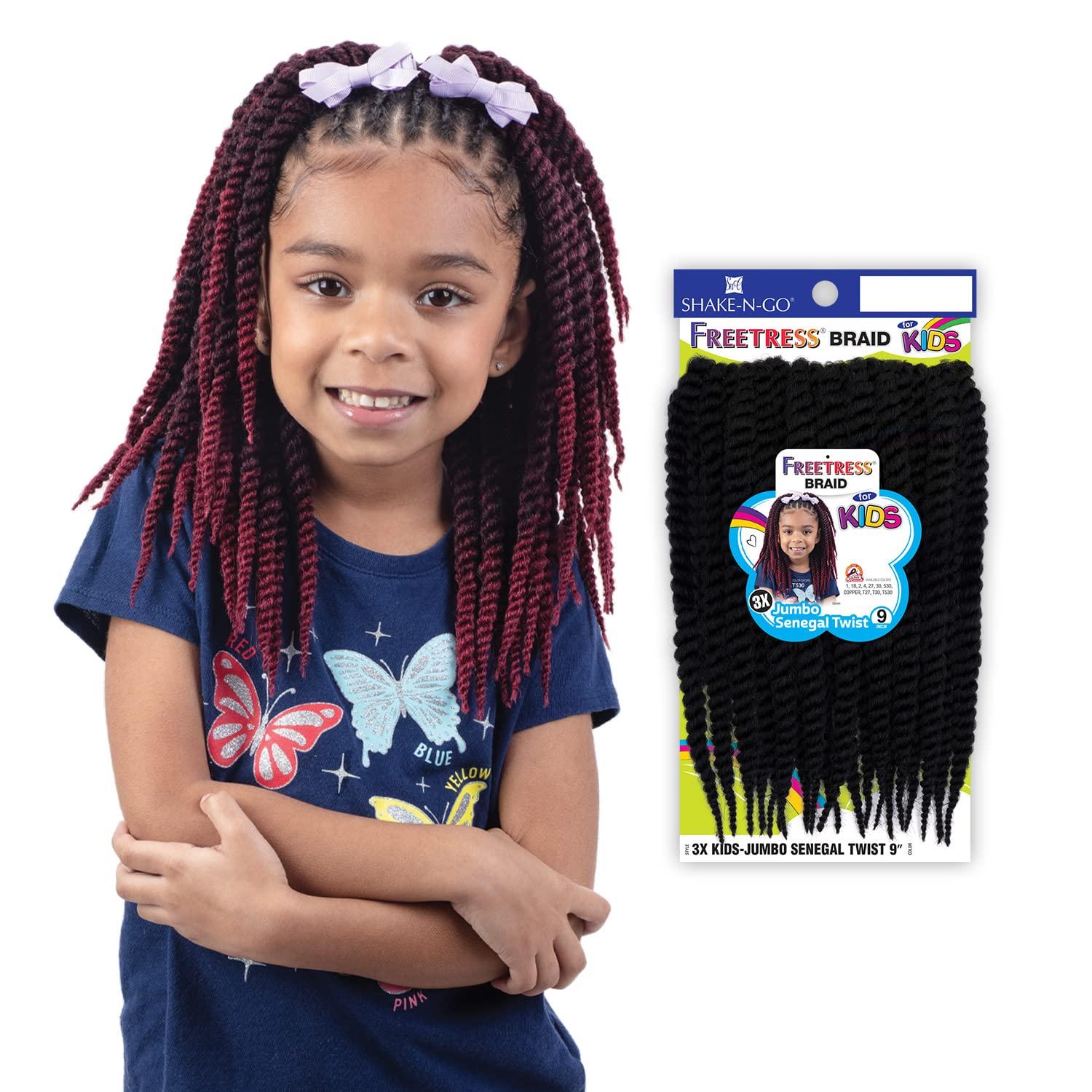 Free Tress Free Tress Crochet Braids 3X Kids Jumbo Senegal Twist 9\" (1-PACK, 1)