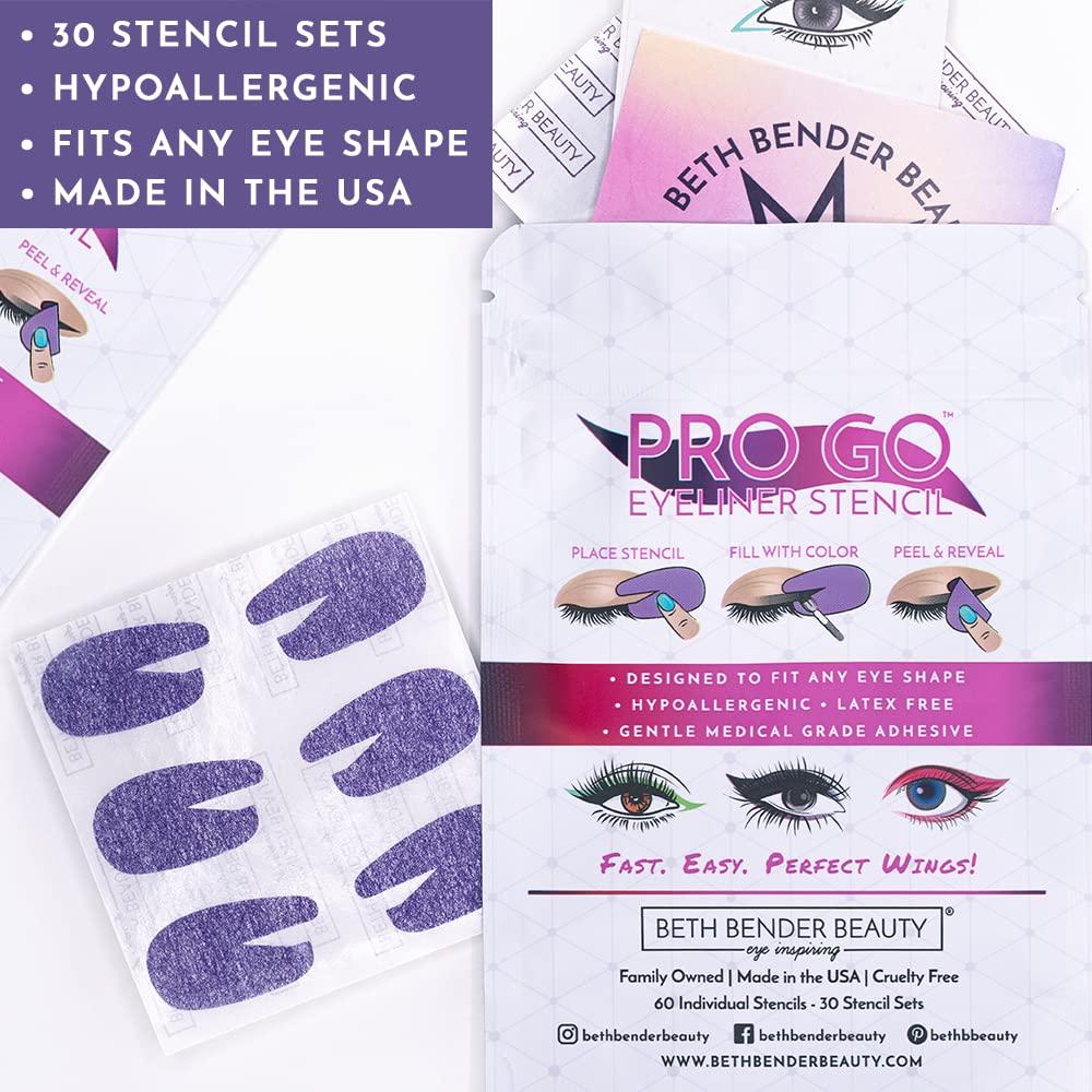 Beth Bender Beauty Beth Bender Beauty Pro Go Eyeliner Stencil | Cat Eyeliner Stencil | Made in USA | Cruelty Free & Vegan (1-Pack)