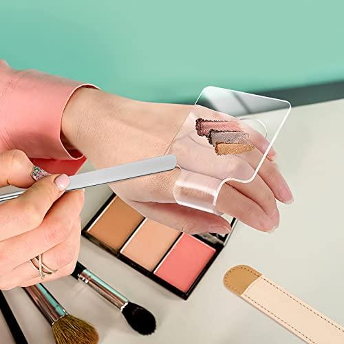 Beaupretty Palette Makeup Spatula Makeup Board Makeup Plate Makeup Mixing Tray for Foundations Clear Mixing Tray Makeup Tray Makeup Tool