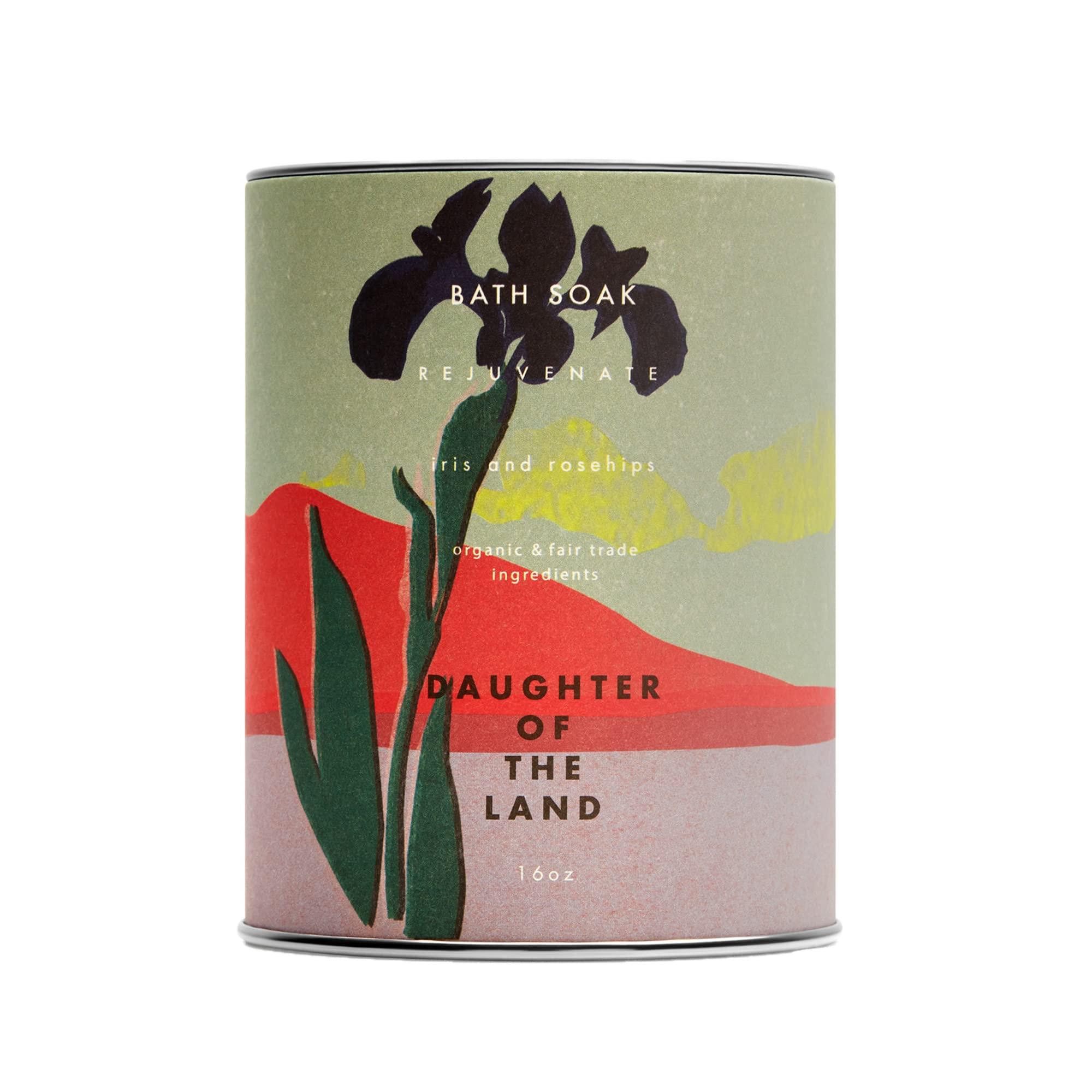 Daughter of the Land Daughter of the Land - Natural Iris + Rosehips Bath Soak | Vegan, Organic, Clean Beauty (16 oz Tube)