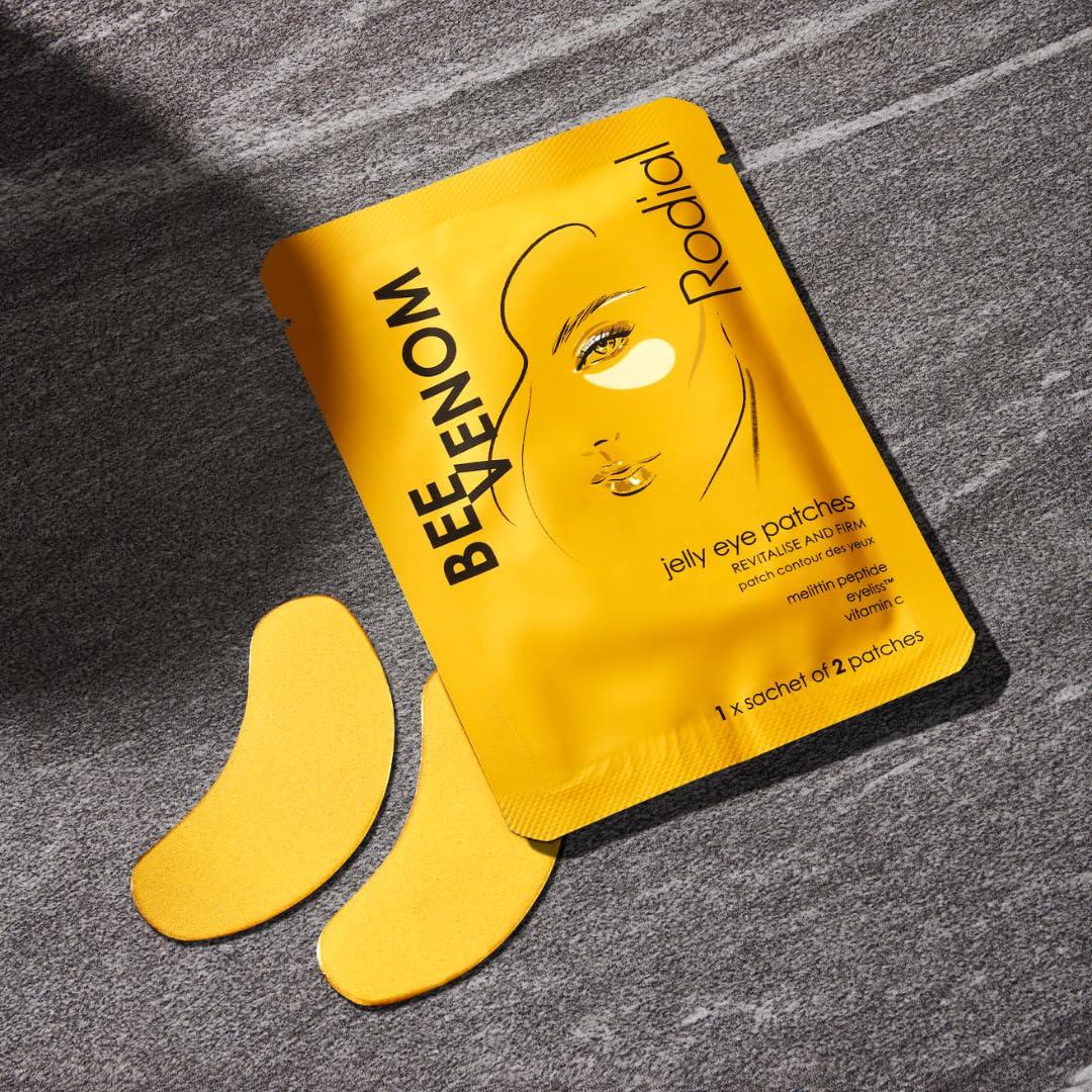 Rodial Rodial Jelly Eye Patches Bee Venom (1 Sachet), Rejuvenate and Firm, Cooling Jelly Technology, Anti-puffiness for Under Eyes, Vitamine C for Revitalised and Luminous Eye Look