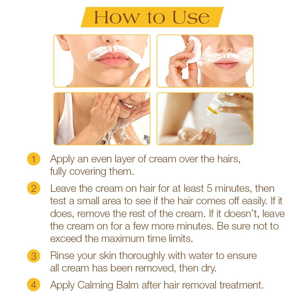 GiGi GiGi Hair Removal Cream, for the Face, and Calming Balm Set