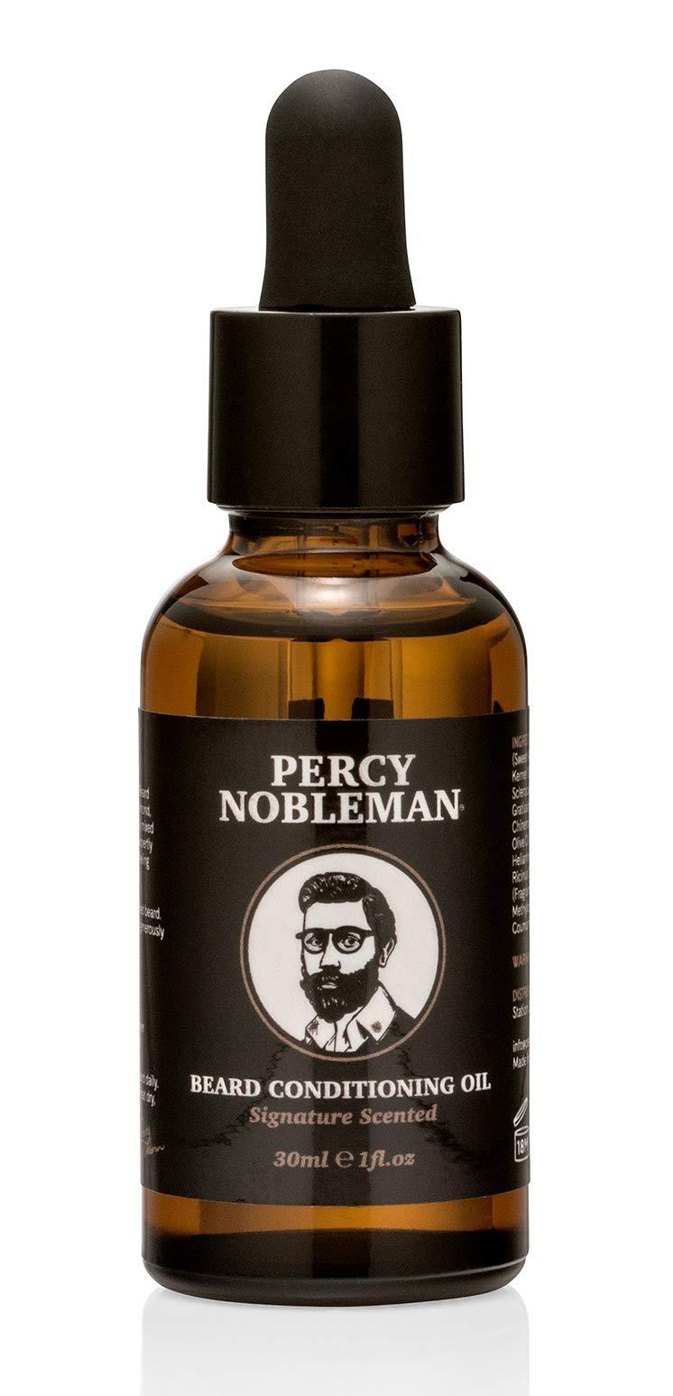 Percy Nobleman Percy Nobleman Beard Oil 99% Naturally Derived Signature Scented Blend. Beard Conditioning Oil With a Special Mixture of Quality Ingredients that Softens and Conditions your Facial Hair - 1 Fl Oz