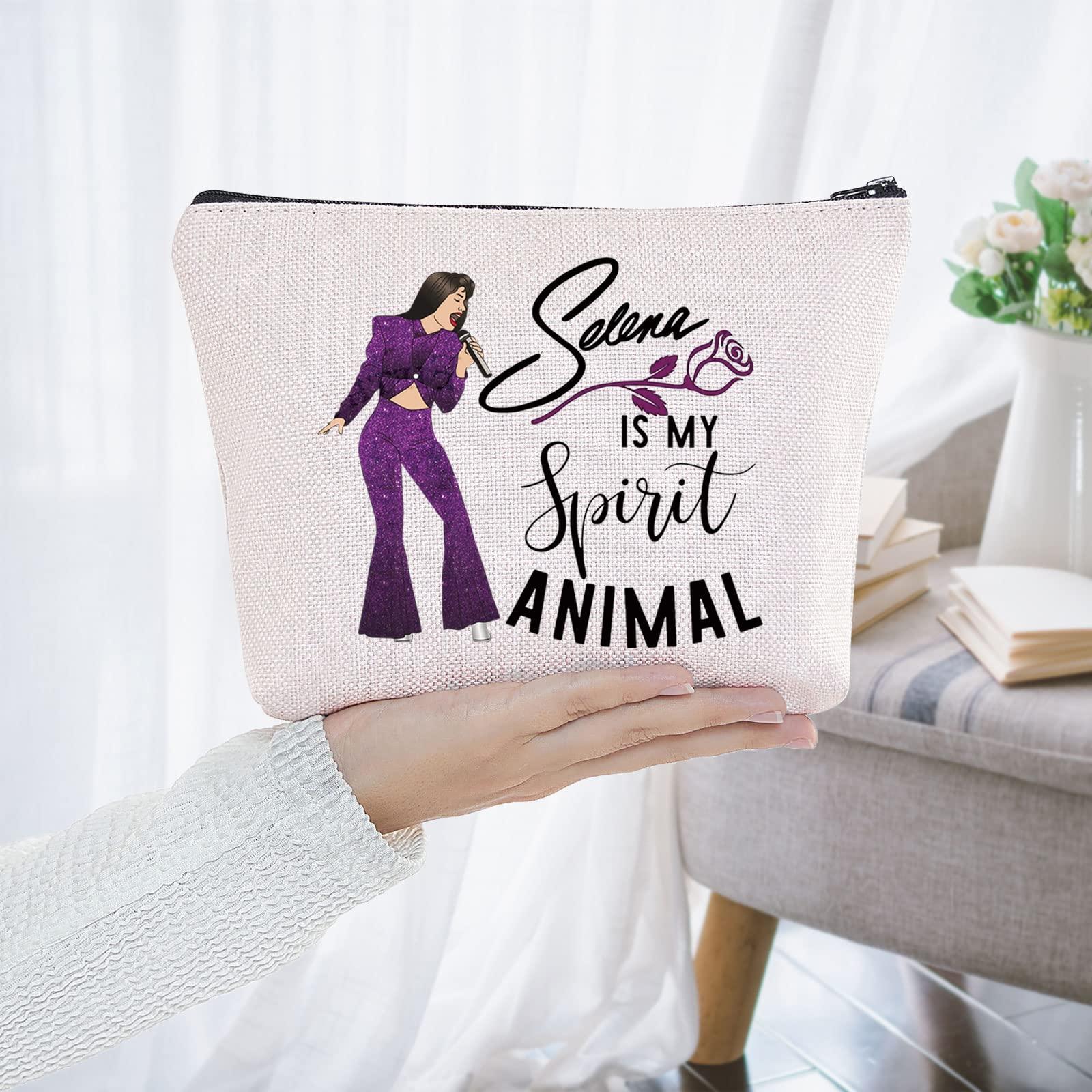BWWKTOP BWWKTOP Singer Fans Cosmetic Makeup Bag Tejano Music Lovers Gift Singer Inspired Music Zipper Pouch Bag Singer Merchandise (Selen Spirit)