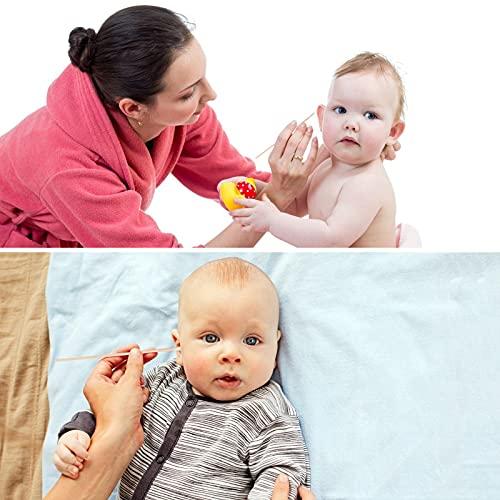 kangbaobei 200PCS Cotten Swab Applicators, 6 Inch Long Wooden Cotton Swabs - Cleaning Gun Sterile Medical Q Sticks Tips Applicator With Wood Handle - Makeup & Ear Cleaner Remover Tools - For Ceramics, Jewelry