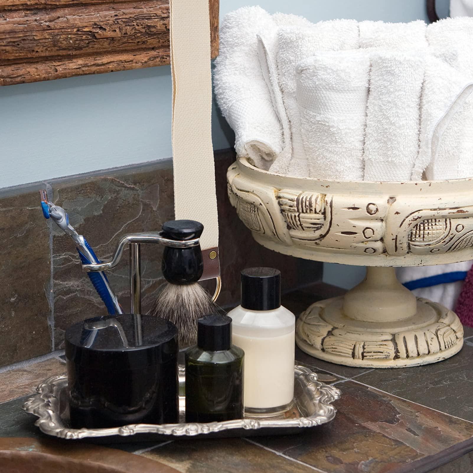 Didiseaon Didiseaon 3pcs Barber Razor Sharpener for Straight Razor Old Fashion Straps to Sharpen Blades Canvas Sharpening Strop