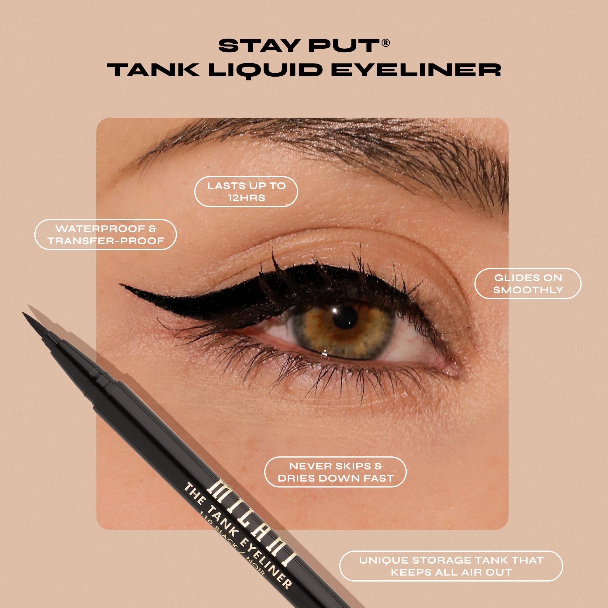 Milani Milani The Tank Liquid Eyeliner - No-Skip Liquid Eyeliner Pen, Waterproof Formula, Makeup Pen, Long Lasting & Smudgeproof - 120 Brown