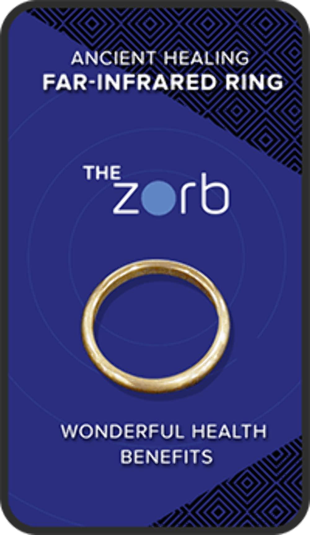 The Zorb The Zorb Healing Stones Ring | EMF Protection Ring - for Men & Women | Far-Infrared Ring | Ancient Healing Ring 8