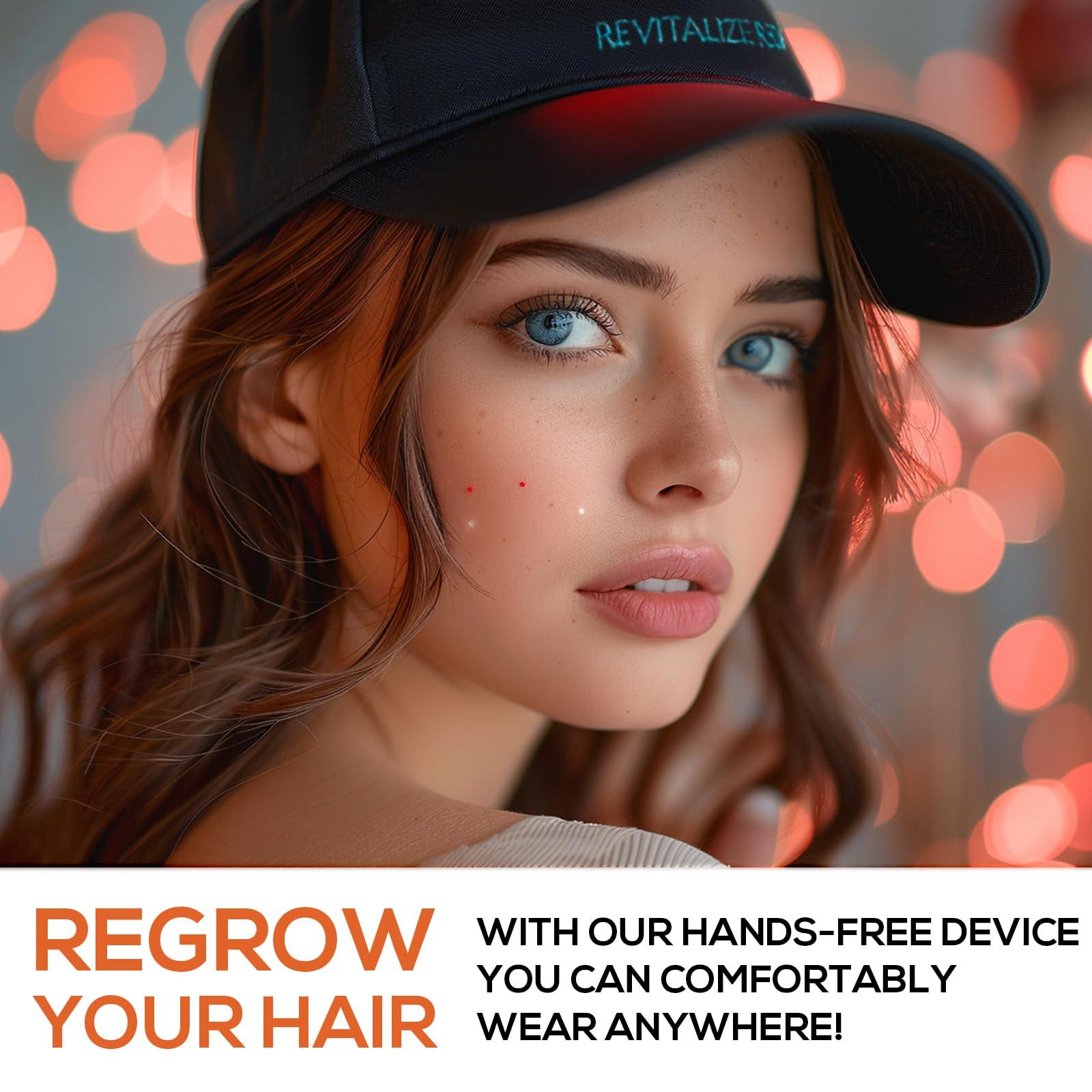 WINTER PLUM Laser Hair Growth Cap,Laser Therapy Cap Hair Growth Device Cap for Hair Loss Hair Loss Treatments for Men & Women Red Light Therapy Cap